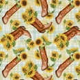 thumbnail image 3 of (2 pack) David Textiles 44" x 1 Yard Cotton Sunflower West Precut Fabric, Multicolor, 3 of 8