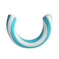 thumbnail image 2 of U-Shaped Striped Inflatable Float, Swimming Water Lounge Floating Raft Blue, 2 of 3