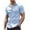 Light Blue, variant on COOFANDY Men's Dress Shirts Slim Fit Wrinkle-Free Short Sleeve Casual Button Down Shirt