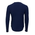 thumbnail image 2 of Boxercraft BM3103 Men's Waffle Knit Long Sleeve Tee-Navy-XL, 2 of 2