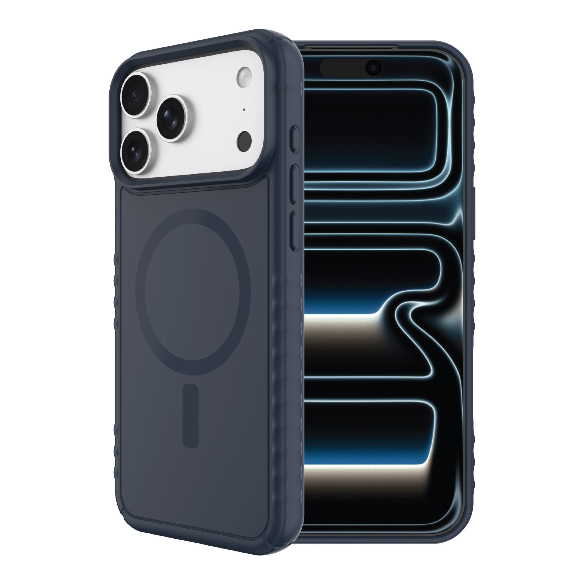 onn Protective Gel Phone Case for iPhone 18 Pro Max / 17 Pro Max, MagSafe Compatible - Blue