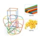 thumbnail image 3 of 300pcs constructor de paja juguetes de ingeniería entrelazados pajitas y conectores set juguetes educativos para niños, 3 of 4