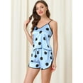 thumbnail image 2 of Unique Bargains Womens Nightwear Tops with Shorts Loungewear Floral Pajama Sleepwear Sets, 2 of 5