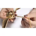 thumbnail image 2 of ApexComm Golden Snitch Wings Square Wedding Jewelry Box, Brass, 1.5 in, Gold, 2 of 7