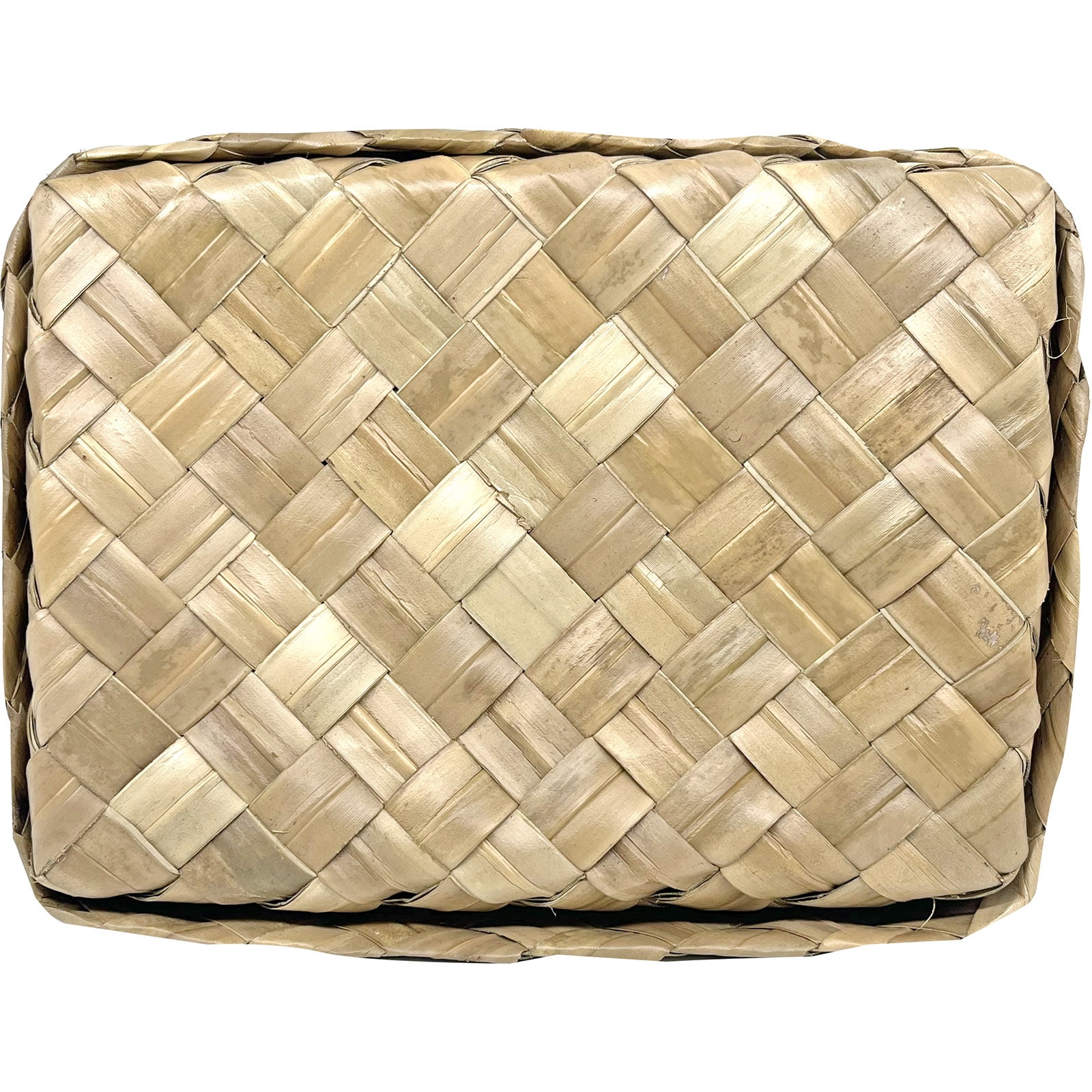 South Seas Native Treasures 3"x7"x10" Basket Lauhala, 1 Each