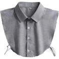 thumbnail image 2 of Zhengup Fake Collar Shirt Detachable Collar Half Shirt Blouse Dickey Collar for Men Women, 2 of 6
