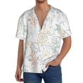 thumbnail image 1 of Balery Chemise Décontractée pour Hommes à Manches Courtes Texturée Été Cubain Plage - 3TG, 1 of 5