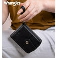 thumbnail image 3 of Wrangler Cow Print Wallet Women Small Credit Card Holder with Rfid Blocking Zip Credit Card Case,Compact & Easy to Carry Gifts for Women, Black, 3 of 7