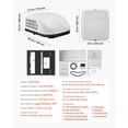 thumbnail image 6 of KFFKFF RV Air Conditioner, 13500 BTU Roof-Top AC Unit, 65 dB Sound Dampening Tech, Includes Air Flow Box, Control Interface and Installation Gear, Ideal for Vans and Trailers, White, 6 of 9