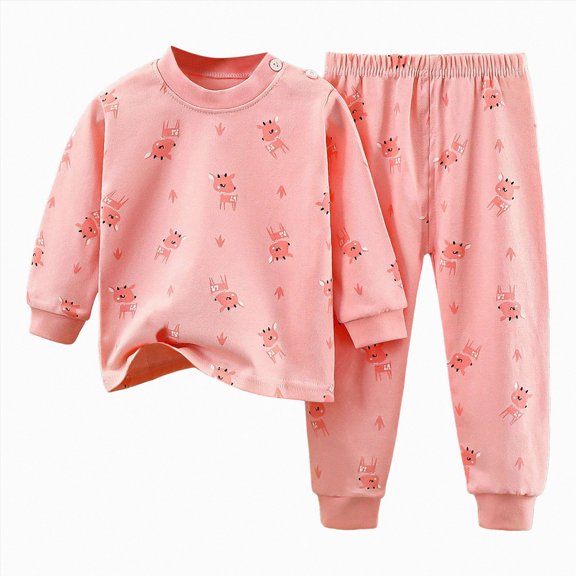 TAmten Toddler Baby Girl Clothes 3 6 9 12 18 24 Months Fall Outfits Long Sleeve Sweatshirt Tops   Pants Set Size 6-12 Months