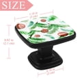 thumbnail image 3 of 4 Pcs Square Cabinet Handle Cupboard Knob Drawer Pulls Handle Christmas Drawer Knobs with Screws Furniture Decoration, 3 of 5