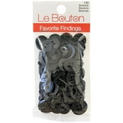Favorite Findings Black Assorted Sew Thru Buttons, 130 Pieces