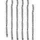 thumbnail image 2 of Cadena para hacer joyas de aproximadamente 32,8 pies de largo Estilo simple y elegante Cadena artesanal de metal fácil de usar para joyería artesanal DIY Plata Negro, 2 of 5