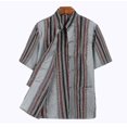 thumbnail image 1 of CottonTangSuitTopMenSummerKungFuTaiChiUniformShirtBlouseShortSleeveTraditionalChineseClothes, 1 of 2