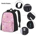 thumbnail image 3 of Fotbe Butterfly 1 Set Escolar 3 en 1 para Niños - Mochila Duradera con Lonchera Aislante y Estuche para Lápices - Mochila Escolar para Niños y Niñas, 3 of 7