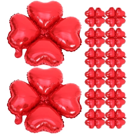 AURARMLET 50 Pcs Red Foil Balloons for Party, Festival, Wedding Decorations, Birthday, Anniversary, Event Supplies