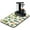 Minimalist, variant on Marine Ocean Coffee Mat with Compass Anchor Boat Theme – Super Absorbent Diatom Mud Dish Drying Mat for Seaside Nautical Kitchen or Coffee Station