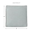 thumbnail image 3 of Greendale Home Fashions 18 x 18 in. Heather Gray Square Outdoor Chair Pad (Set of 2), 3 of 6