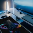 thumbnail image 5 of Desk Mat, Colorful Letter G Extended Gaming Mouse Pad Large, 35.4"x15.7" Big Mouse Pad with Non-Slip Base and Stitched Edge, Long Computer Keyboard Mouse Mat for Home Office Work, 5 of 6