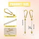 thumbnail image 2 of 50 Piezas de Barras para Llaveros con Cuentas, Kit para Hacer Llaveros con Cuentas, Accesorios para Llaveros, Dijes de Cuentas, de Metal en para Bricolaje, 2 of 5