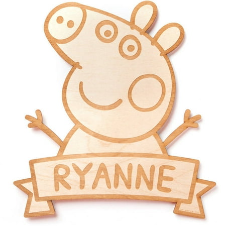 Personalized Peppa Pig Wood Room Decor Walmart Com
