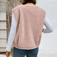 thumbnail image 4 of Diufon Womens Fuzzy Warm Vest Casual Sleeveless Open Front Cardigan Lightweight Fall Fashion Winter Jackets, 4 of 8