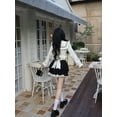 thumbnail image 4 of 2023 Autumn Sweet Skirt 2 Piece Set Women Outwear Casual Kawaii Blouse + Office Lady Y2K Lace Mini Skirt Korean Fashion Suits, 4 of 6