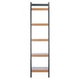 thumbnail image 4 of SAFAVIEH Yassi 5 Tier Leaning Etagere, Natural/Charcoal (18.1 in. W x 11 in. D x 72.4 in. H), 4 of 11