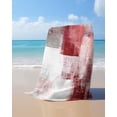 thumbnail image 4 of Red Grey Oil Painting Beach Towels Oversized Super Absorbent, Abstract Modern Street Smear Art Lightweight Bath Towel Quick Dry Sets For Bathroom/Pool/Rv Camping/Beach Play/Gym Room/Picnic 23"x47", 4 of 8
