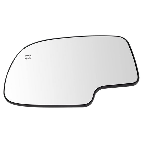 TRQ Mirror Glass Power Heated LH Driver for Chevy Silverado GMC Yukon Avalanche MGA07158 Fits select: 1999-2007 CHEVROLET SILVERADO, 2000-2006 CHEVROLET TAHOE