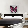 thumbnail image 2 of ARTCANVAS Pink Butterfly Wings Jewel Pixel Canvas Art Print - Size: 26" x 26" (0.75" Deep), 2 of 9