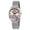Pink, variant on Silver Watch for Women, Casual Ladies Analog Quartz Watch with Stainless Steel Mesh Band, Waterproof, Small Seconds Hands-Dial, Classic Womens Wristwatch Gifts (White)