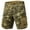 Yellow, variant on COSFO Cargo Men's Shorts Camouflage Green Comfort Waist Casual Shorts Work with Multi-Pocket Loose Shorts