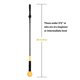 thumbnail image 3 of 40 pulgadas Golf Swing Training Aid Swing Trainer Stick Guía de práctica Corrección de alineación de gestos para principiantes de golf Suministros de Negro Sunnimix ayuda para el entrenador de swing de golf, 3 of 6