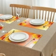 thumbnail image 3 of Sets de Table en Lin Feuille d'Érable d'Automne 4 Pcs Récolte de l'Action de Grâce Automne Antidérapants 12 X 18 Pouces Décor Rustique de Ferme Saisonnier pour Cuisine, 3 of 5