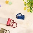 thumbnail image 2 of 20 llaveros con anillas para correas de bolsos, color rojo., 2 of 5