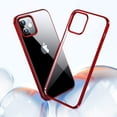 thumbnail image 2 of Crystal Clear Case Compatible for iPhone 12 Mini, [Non-Yellowing] Ultra Thin Slim Soft TPU Silicone Bumper Phone Case Cover Cases 5.4 inch, Red, 2 of 7
