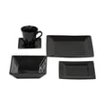 thumbnail image 2 of 10 Strawberry Street Nova 30 Piece Dinnerware Set - Black, 2 of 2