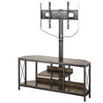 thumbnail image 2 of 45" Height Adjustable TV Stand with Mount for up to 75 inch TVs, Entertainment Center with Power Outlet & LED Lights, 3-Tier Storage Cabinet for Living Room & Bedroom, 2 of 11