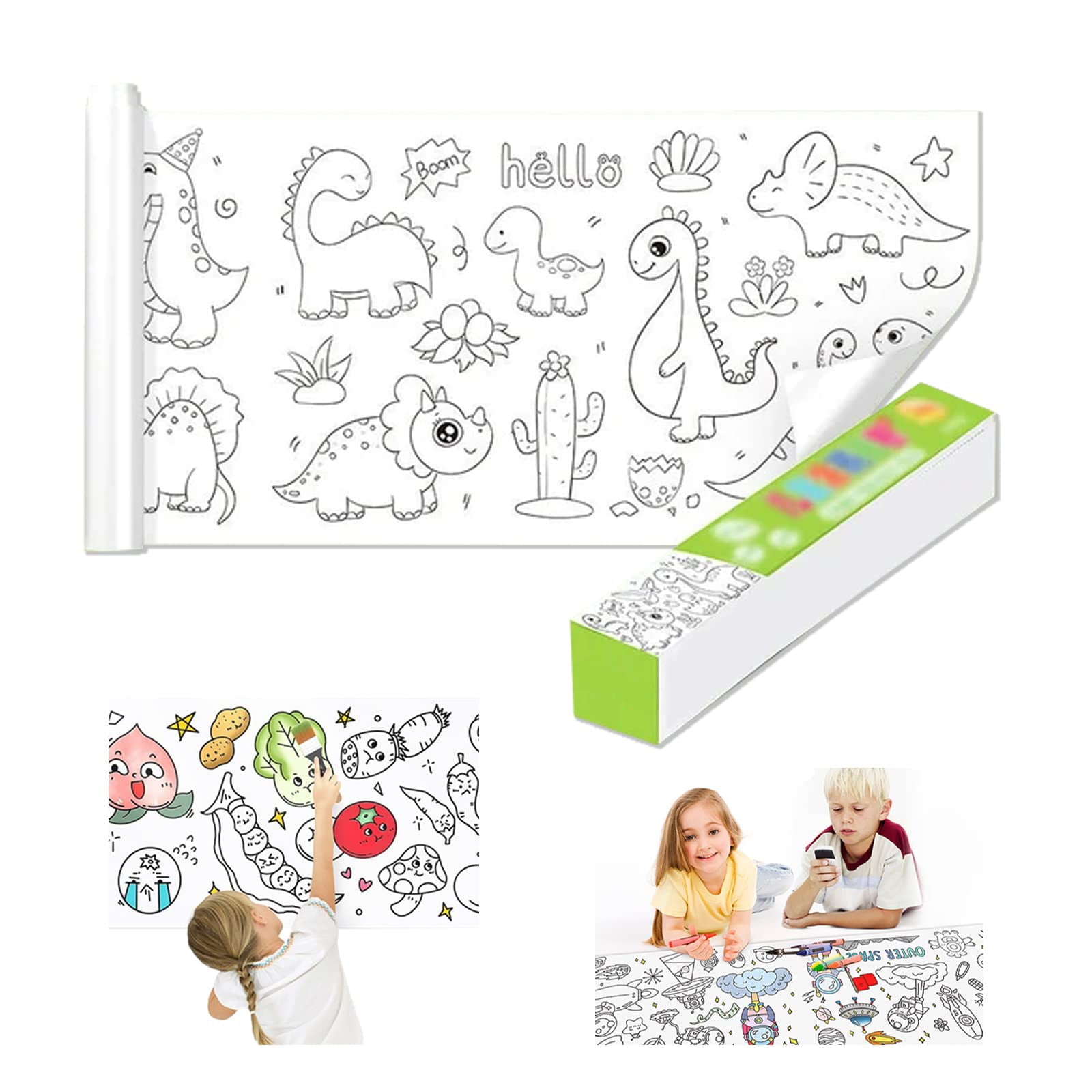 CHILDREN'S DRAWING ROLL of Paper For Kids Coloring Roll Paper For Kids>  S8U4 $12.14 - PicClick AU