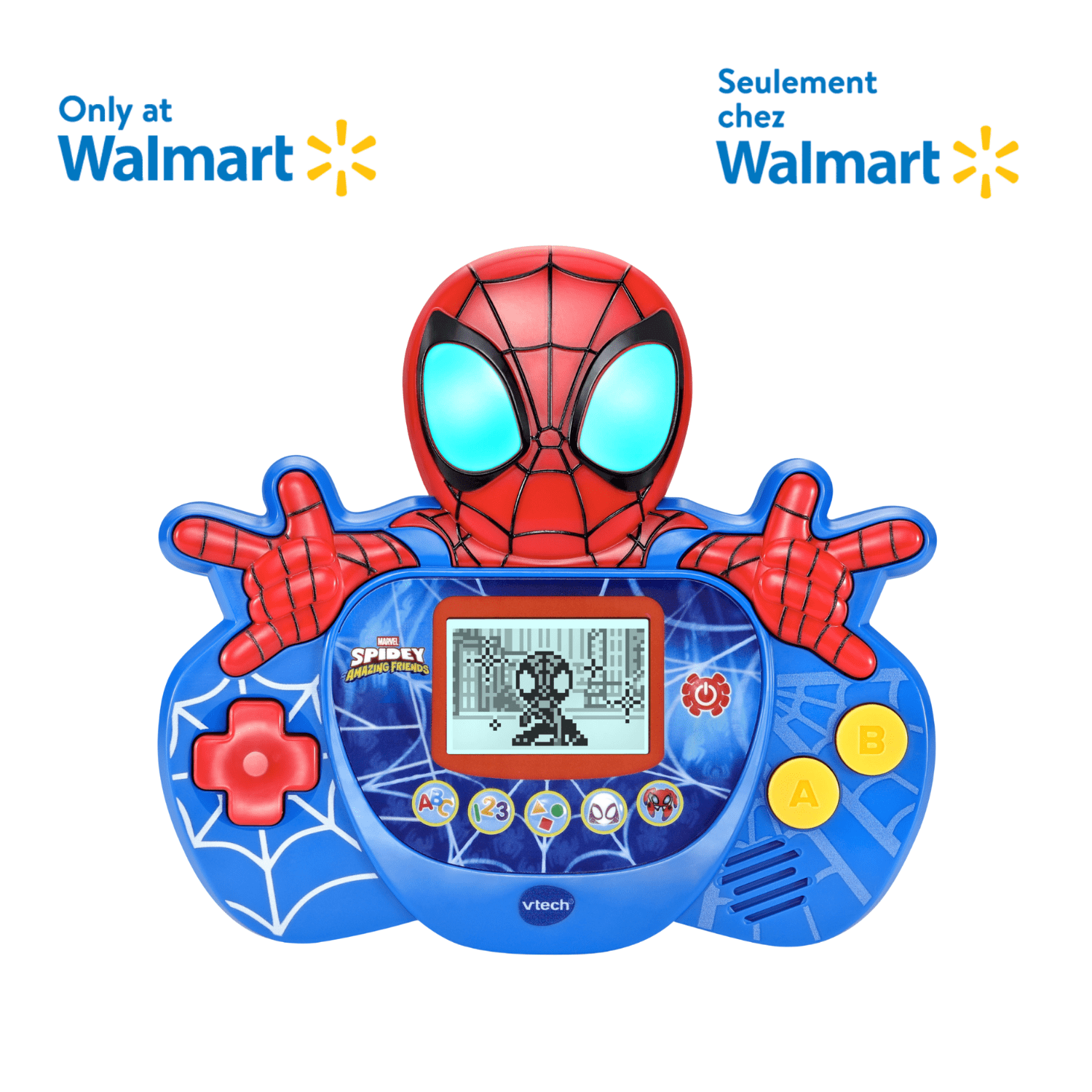 VTech Jeux Spidey and his Amazing Friends Spidey Learn & Go pour les enfants - Exclusivité Walmart - Version Anglaise, 3+ Ans