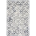 thumbnail image 2 of Safavieh Dip Dye Leighton Geometric Wool Area Rug, Gray/Ivory, 6' x 9', 2 of 9