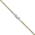 thumbnail image 3 of Auriga 925 Sterling Silver And Vermeil 1.85 mm Diamond-cut Rope Chain Necklace for Men 20", 3 of 7