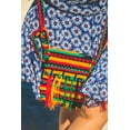 thumbnail image 3 of Aztec Tribal Print Striped Pattern Fringe Flap Cushioned Square Purse Crossbody Bag - Women Fashion Handmade Boho Accessories, 3 of 3