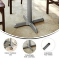 thumbnail image 4 of Flash Furniture 22'' x 22'' Restaurant Indoor/Outdoor Table X-Base with 3'' Dia. Table Height Column, Silver, 4 of 8