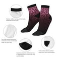 thumbnail image 5 of Rocae Pink Glitter Sparkles A for Premium Adult Socks,Comfortable, Breathable, and Durable Socks, Perfect for Everyday Wear, 5 of 7
