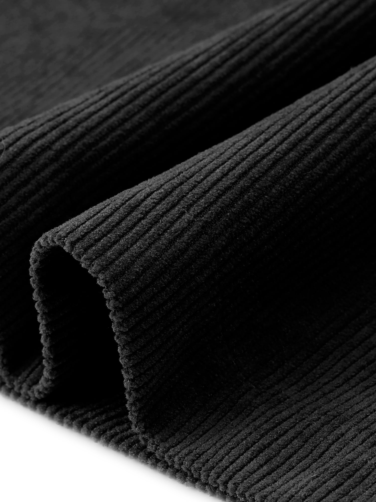 DARING DIVA Women's Plus Corduroy Midi A-line Soft Corduroy Skirt 4X Black