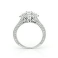 thumbnail image 3 of Selena Engagement Ring Sterling Silver Cz Cluster Womens Ginger Lyne Collection, 3 of 6