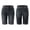 Black#women summer shorts long, variant on aohooy Women's Knee Length Bermuda Jean Shorts Stretchy High Waisted Rolled Hem Casual Summer Long Denim Shorts with Pockets Dark Blue,L