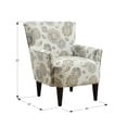 thumbnail image 3 of Wallace & Bay Gilmore Accent Chair with Flared Arms in Beige, 3 of 5